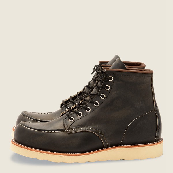 Red Wing Heritage Boots Classic Moc - 6-Inch Rough & Tough Læder - Mørke Grå - Herre 4682-LZXYT